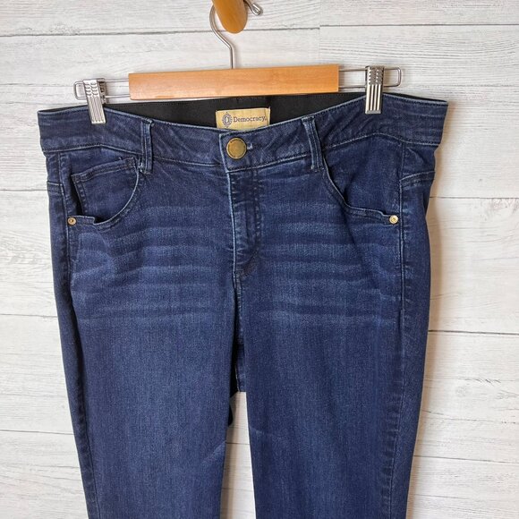 Democracy Jeans Womens Size 16W Ab Technology Dark Wash Bootcut Classic Denim - Picture 6 of 16